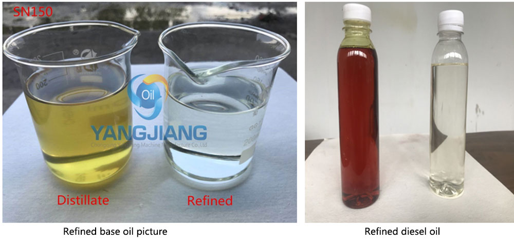 Output oil picture after solvent extraction machine
