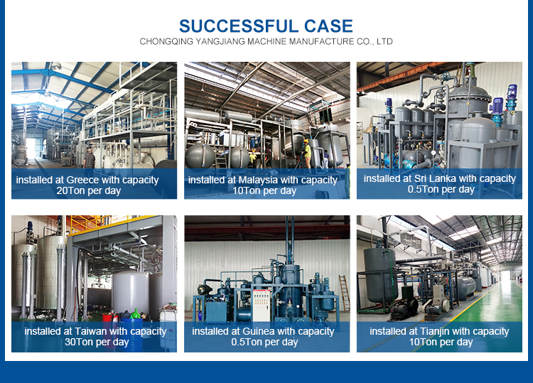 Lube Oil Recycling Plant for Used Oil Dezolorizing Distillation Machine