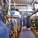 Non Clay Non Acid Black Diesel desulfurization Machine Used Engine Oil Refine to Group II Base Oil production line