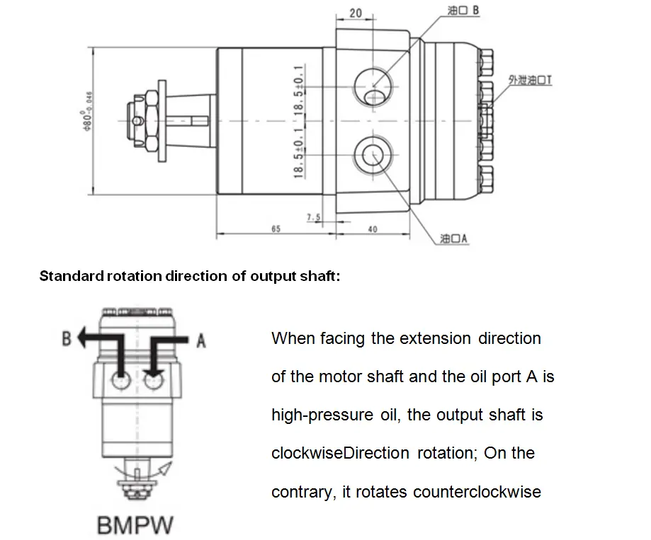BMPW hydraulic motor
