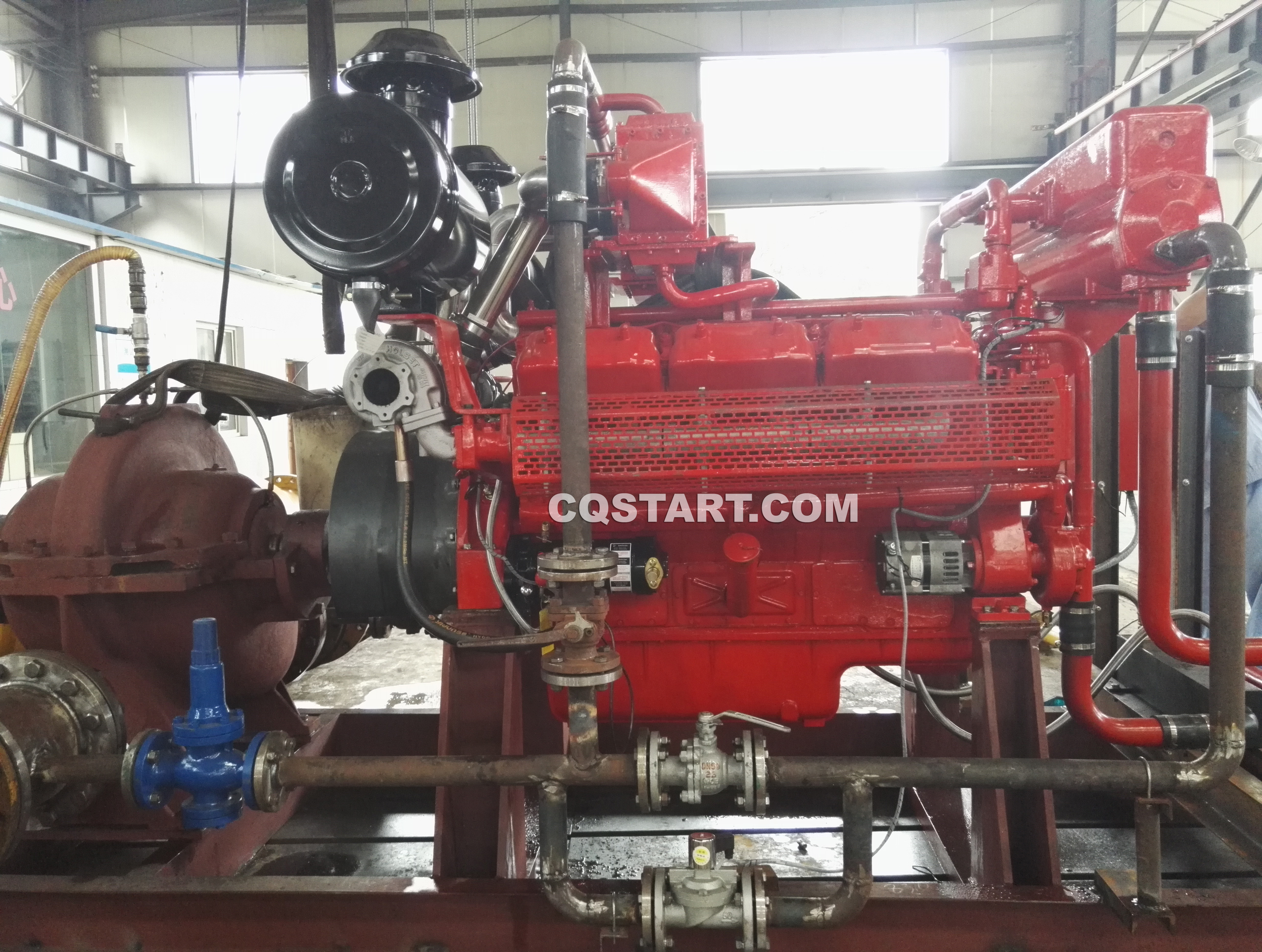 Cqstart spring starter for fire pumps