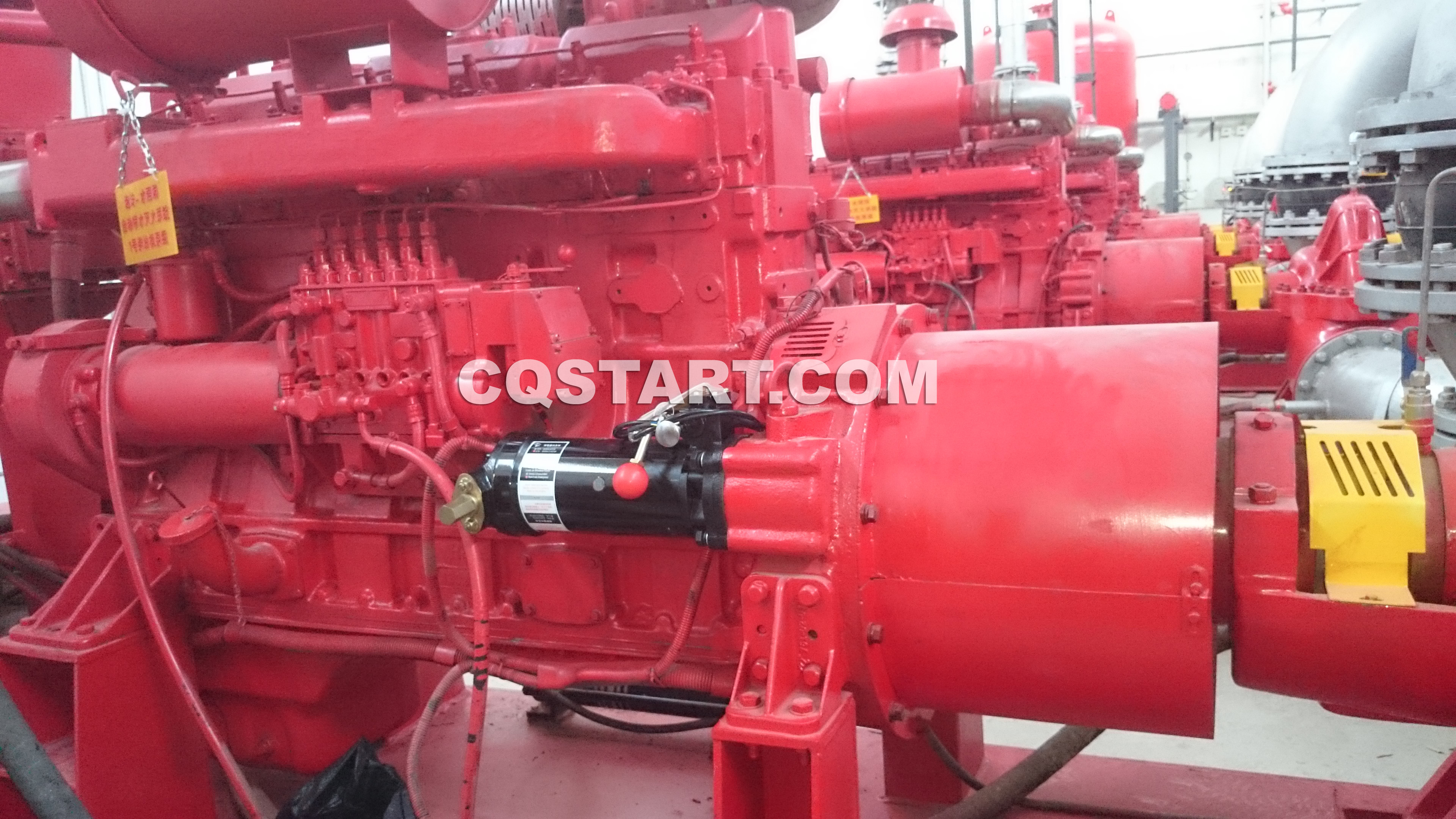 Cqstart mechanical spring starter for fire pumps