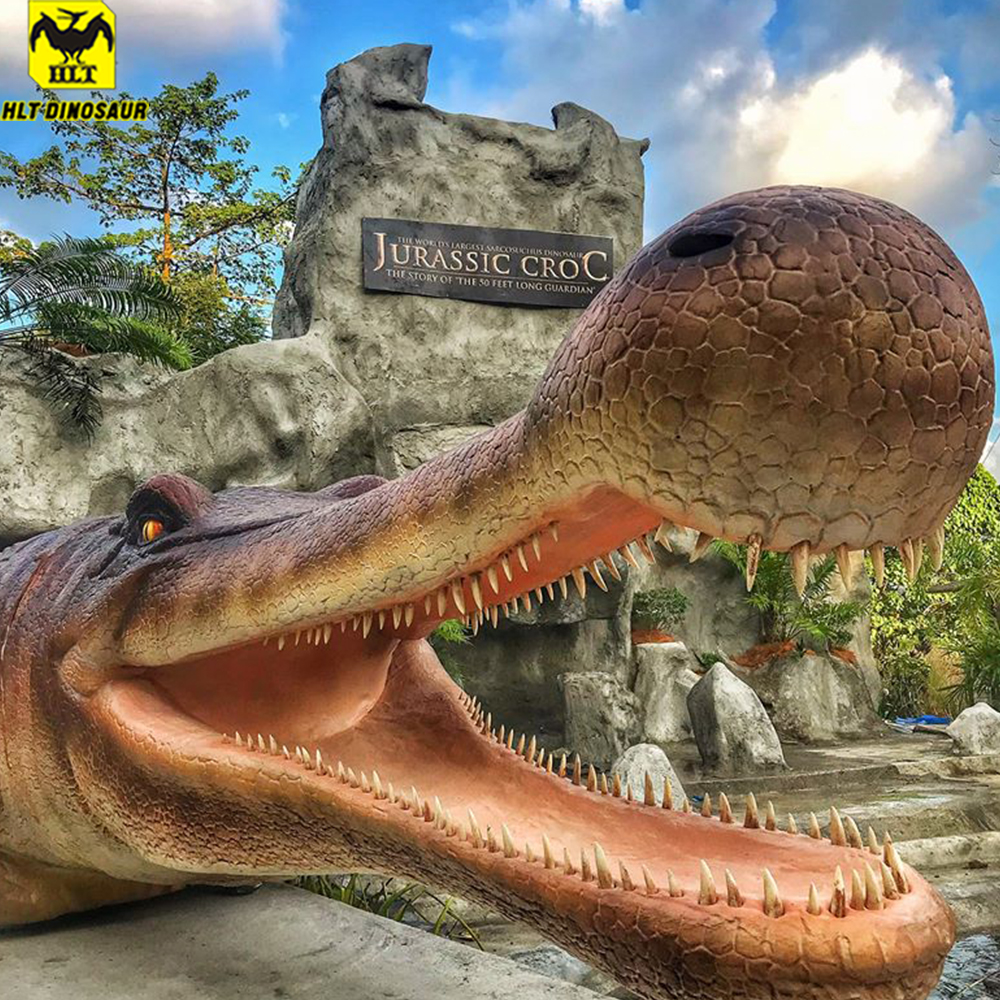 WORLD'S LARGEST Animatronic crocodile model for SARCOSUCHAS DINOSAUR