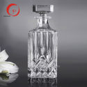 Hot sale and wholesale 735ml HJ-K006 Engraved Glass bottle
