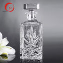 Hot sale and wholesale 735ml HJ-K007 Engraved Glass bottle