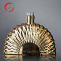 Hot sale and wholesale 700ml HJ-Y023 electroplating Brandy/XO/Whisky/Vodka bottle