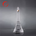 Hot sale and wholesale 1000ml HJ-Y006 Tower-shaped Brandy/XO/Whisky/Vodka bottle
