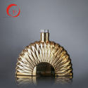 Hot sale and wholesale 1000ml HJ-Y023 electroplating Brandy/XO/Whisky/Vodka bottle