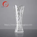 Hot sale and wholesale super flint HJ-V02 premium Engraved Glass vase