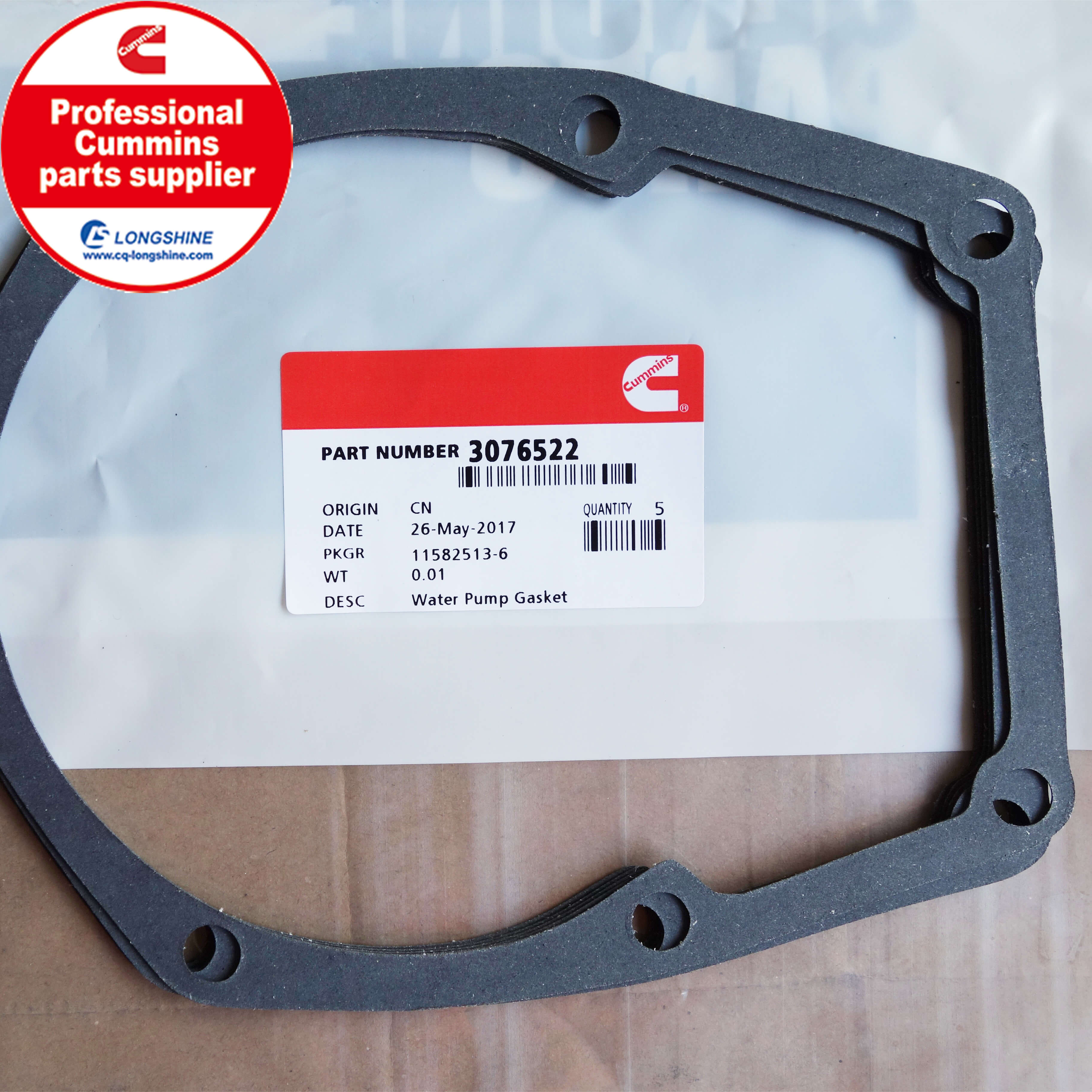 Cummins N14 Water Pump Gasket 3076522