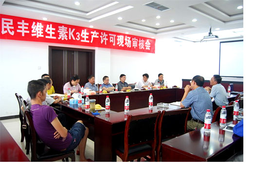 The company successfully passed the on-site audit of vitamin K3 production license