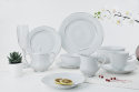 Embossed tableware with gold band
