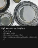 High alumina,reactive glaze