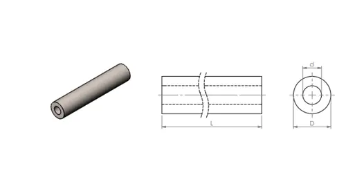 Tungsten Carbide Rod With Coolant Hole