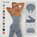 3Piece Seamless Yoga Set Women 