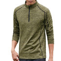 Running Outdoor T Shirt Men 1/4 Zip Up