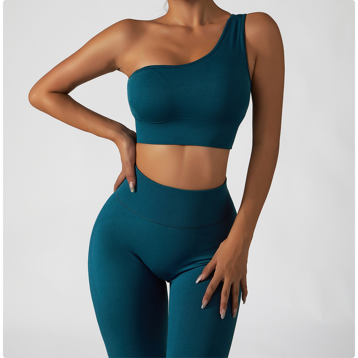 Private label seamless yoga leggings set 2 piece workout set for women
