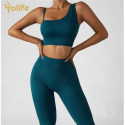Private label seamless yoga leggings set 2 piece workout set for women