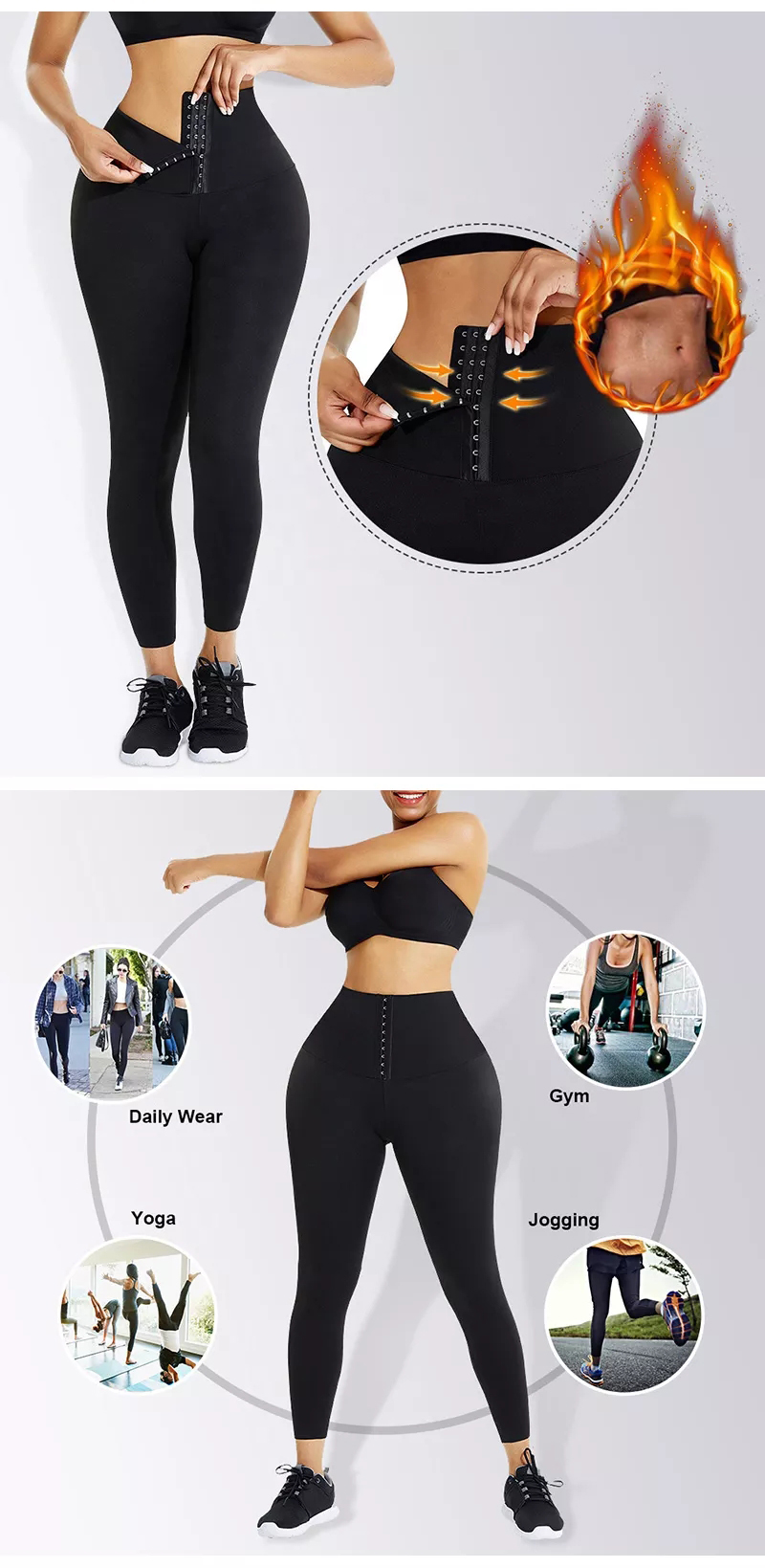  Maufacturer High Waisted tummy shapewear leggings-Yolife