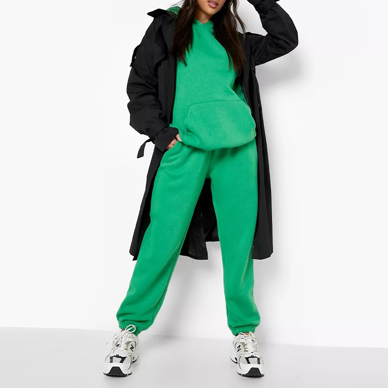 OEM Organic cotton tracksuits for women hooded manufacturer