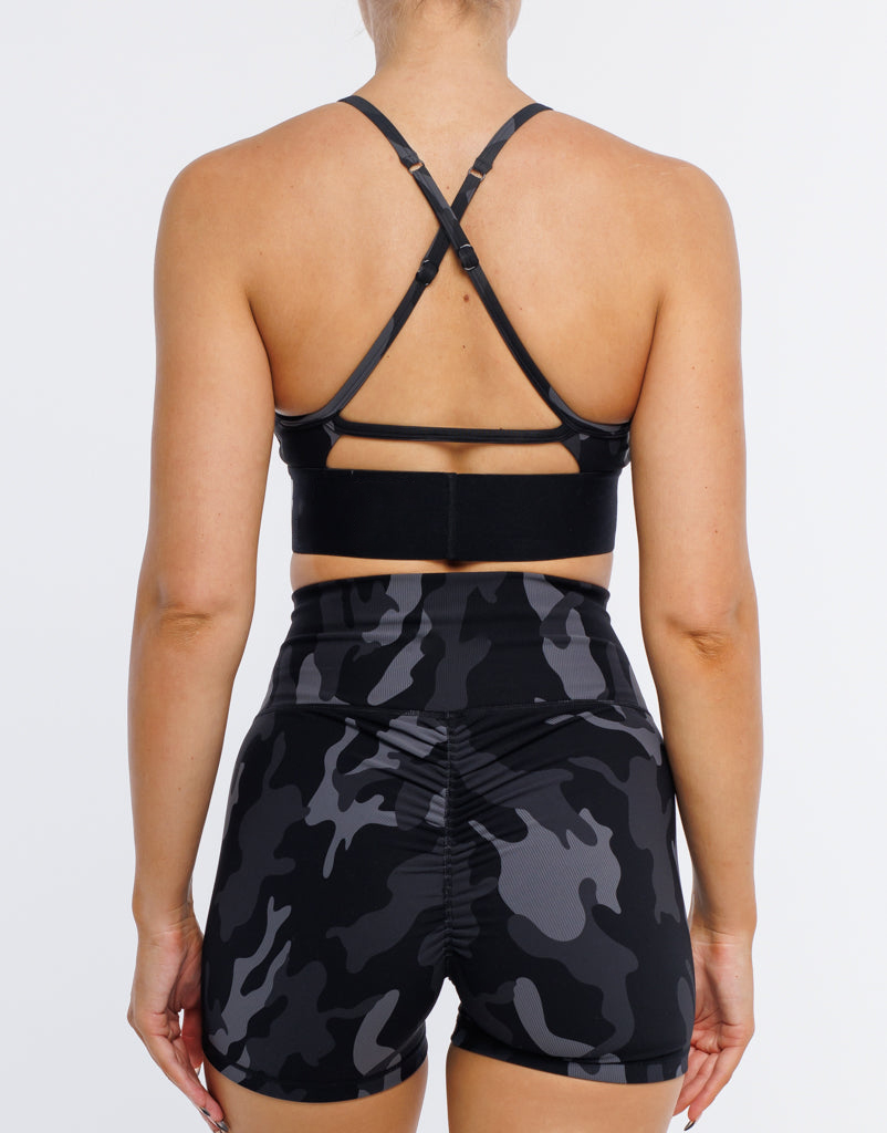 China Manufacturers Custom Camo sports bra Private Label Activewear For Women