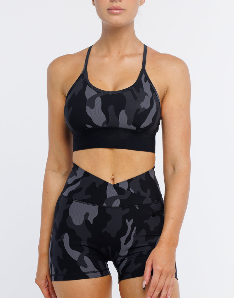 China Manufacturers Custom Camo sports bra Private Label Activewear For Women
