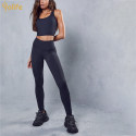 Black High Waisted Legging & Scoop Neck Top