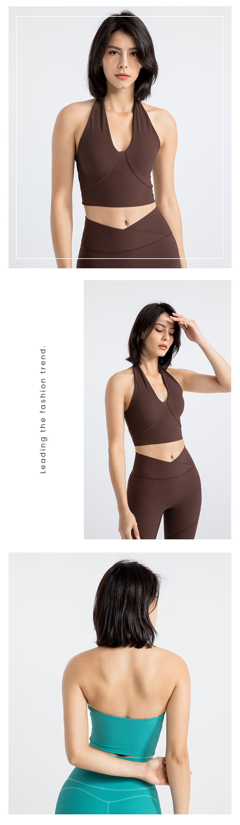 Wholesale Womens activewear sports bra lulu yoga gym top fitness