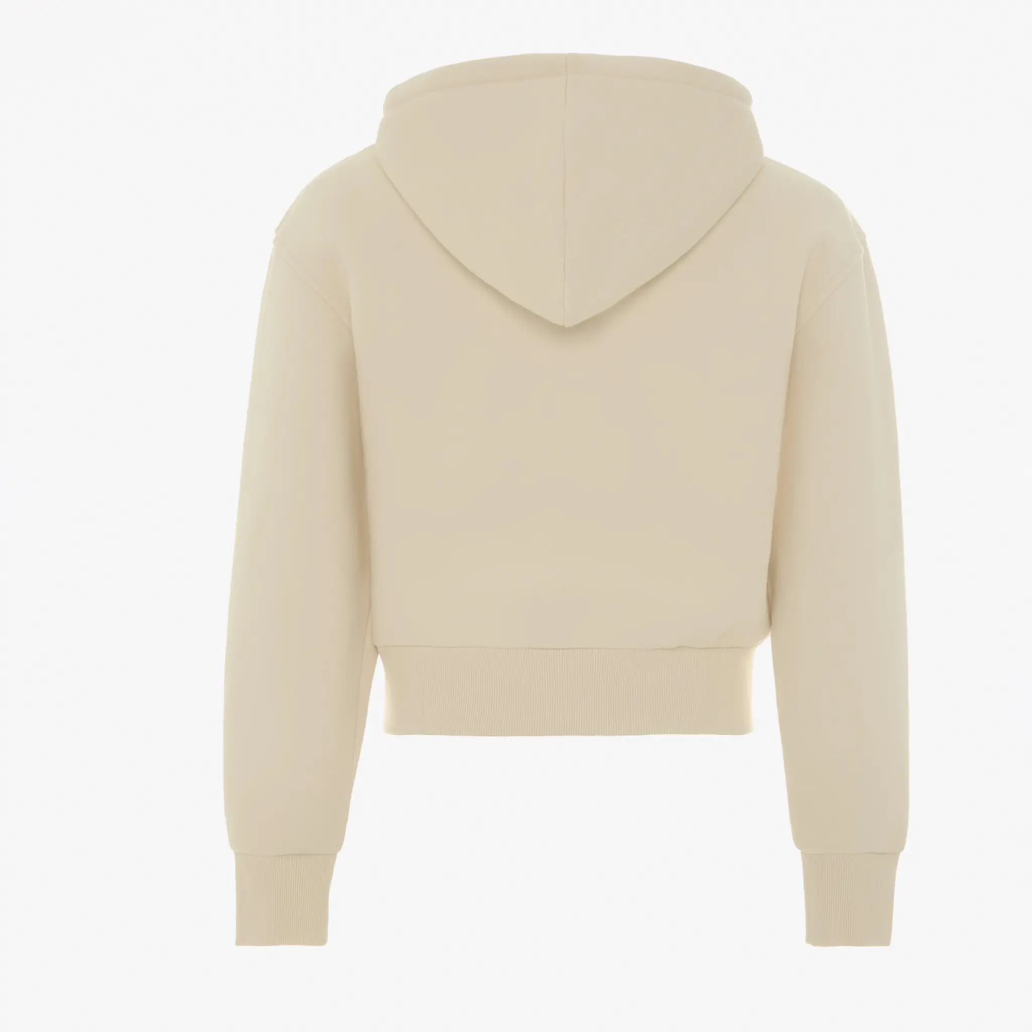 Cropped loose-fitting zip-up hoodie (2)