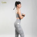 Yoga sets High Waist Printed leggings with Pockets Wholesale Customization