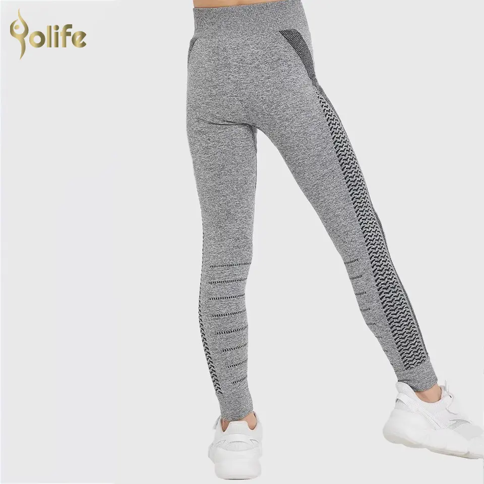 top quality guaranteed Plain Grey All-purpose YOUTH girl´s leggings/ tights  (Customizable)