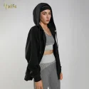 Women hoodie with zipper (1)