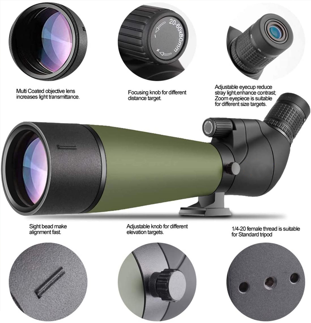 20-60x60 spotting scope