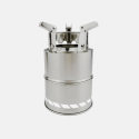 Hot Selling Stainless Steel Camping Cooking Wood Stove For 2-3 Peoples