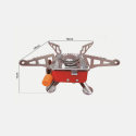 Outdoor Hiking Type Mini Foldable Picnic Cooking 2800w Pocket Butane Burner Stainless Steel Stove