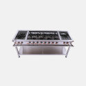 Factory Selling Commercial Industrial Stainless Steel Multi-Burner BBQ Gas Grill Stand