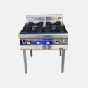 Free Standing Stainless steel 4 Heads Natural LPG Gas Range Cooker