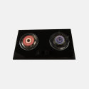 Table Top And Built-in Dual-use Tempered Glass Surface Material 2 Burner Gas Cooktops