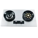 Stainless Steel 2 Gas Burners Auto Igition Gas Stove