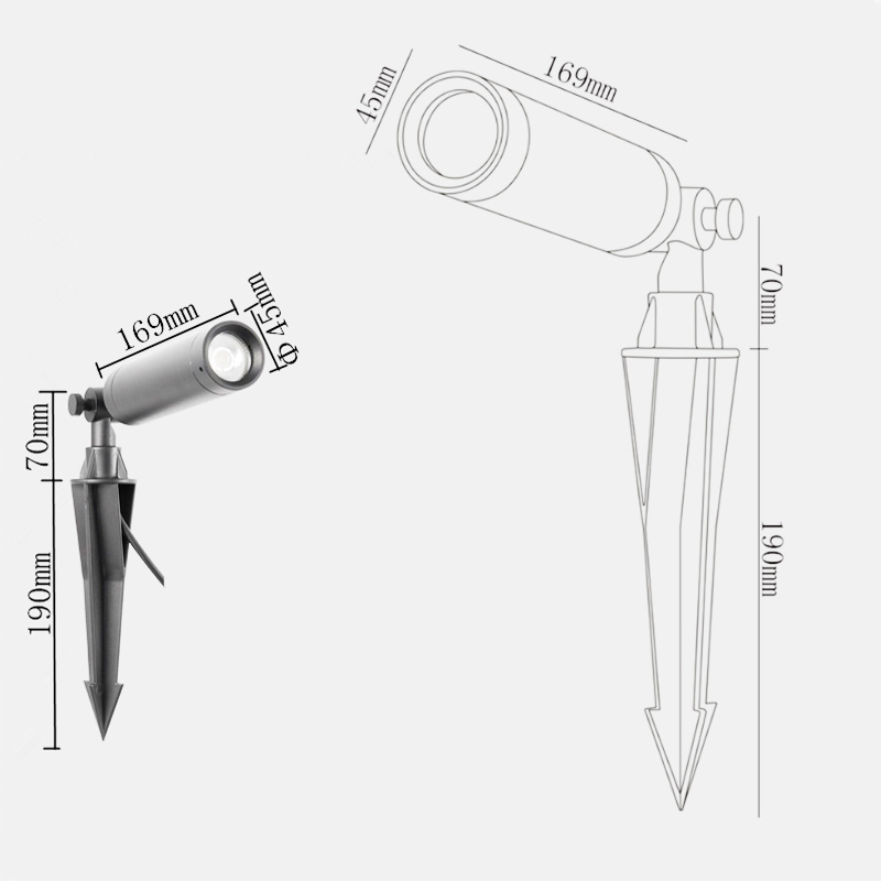 New Design Spot COB LED Park Garden Outdoor Spot Spike Light