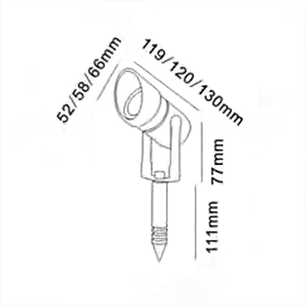 Aluminum 5W 7W 12W Plant Lighting LED Garden Spike Light Lamp Outdoor