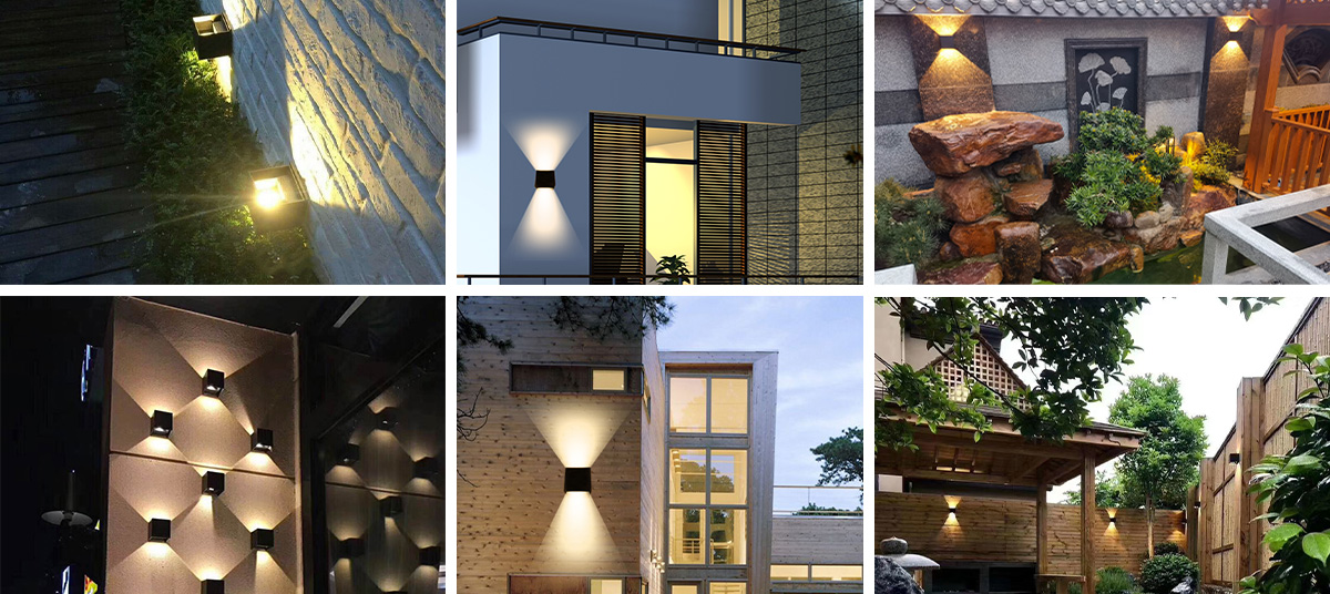 6W Modern Waterproof LED Square Outdoor Wall Lamp Sconce