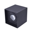 7W Outdoor Square Black Down 3000k 85-265Vac Garden LED Wall lamp