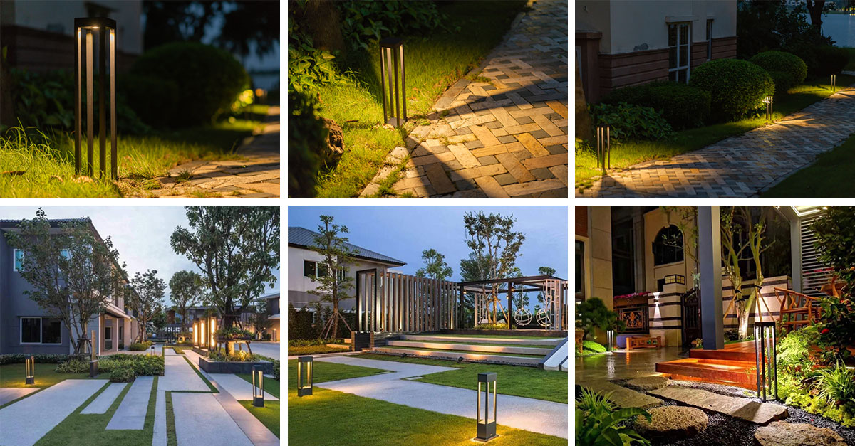 Modern Aluminum Garden Lawn Decorative Bollard Cheap Outdoor Lights