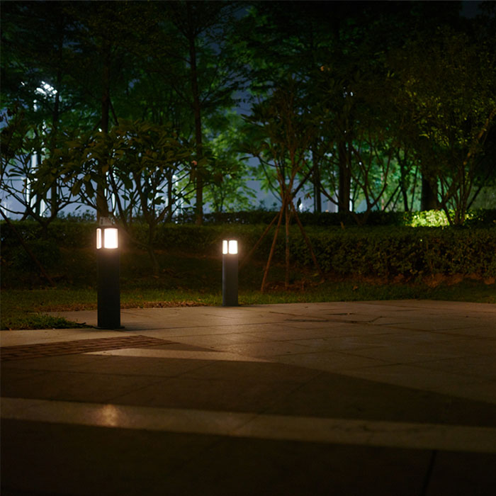 Aluminium IP65 Waterproof Courtyard E27 Light Source LED Bollard Light and Lawn Light