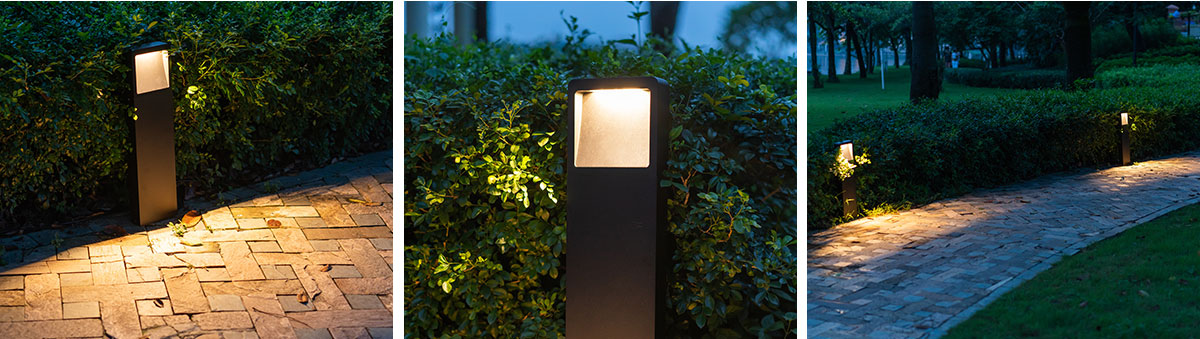 New Design Aluminum Waterproof IP65 LED Garden Lawn Lamp Bollard