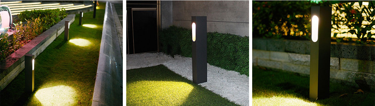 New design aluminum garden IP65 LED lawn light bollard light 