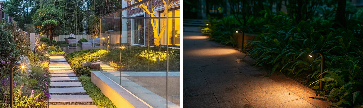 Unique and Villa Design Hosepipe Shape IP65 Aluminum LED Lawn Light LED Bollard Light