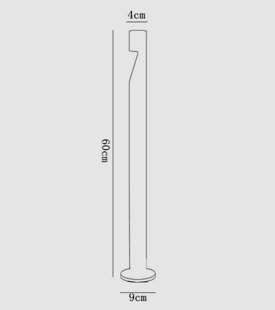 Aluminium 4W IP65 Black Color LED Lawn Light LED Bollard Light