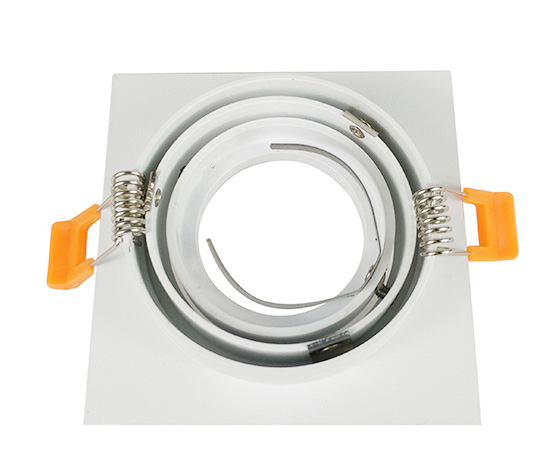 Easy Replacement Front Change Lamp Source MR16 GU10 Downlight Square Fitting